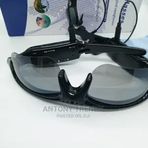Sunglasses Earphones Sport Glasses Polarized Black