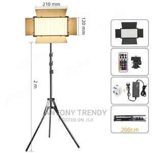Led-u600+ Two Batteries And Charger 220v Video Led Light
