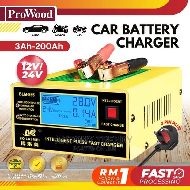 Smart Automatic Battery Charger Car Battery Charger - main view