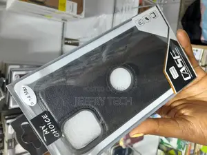 iPhone 14 Max Case Vegan Leather Slim Logo View Classic