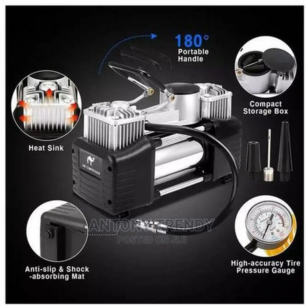 Air Pump Compressor Car Auto Tire Inflator Portable