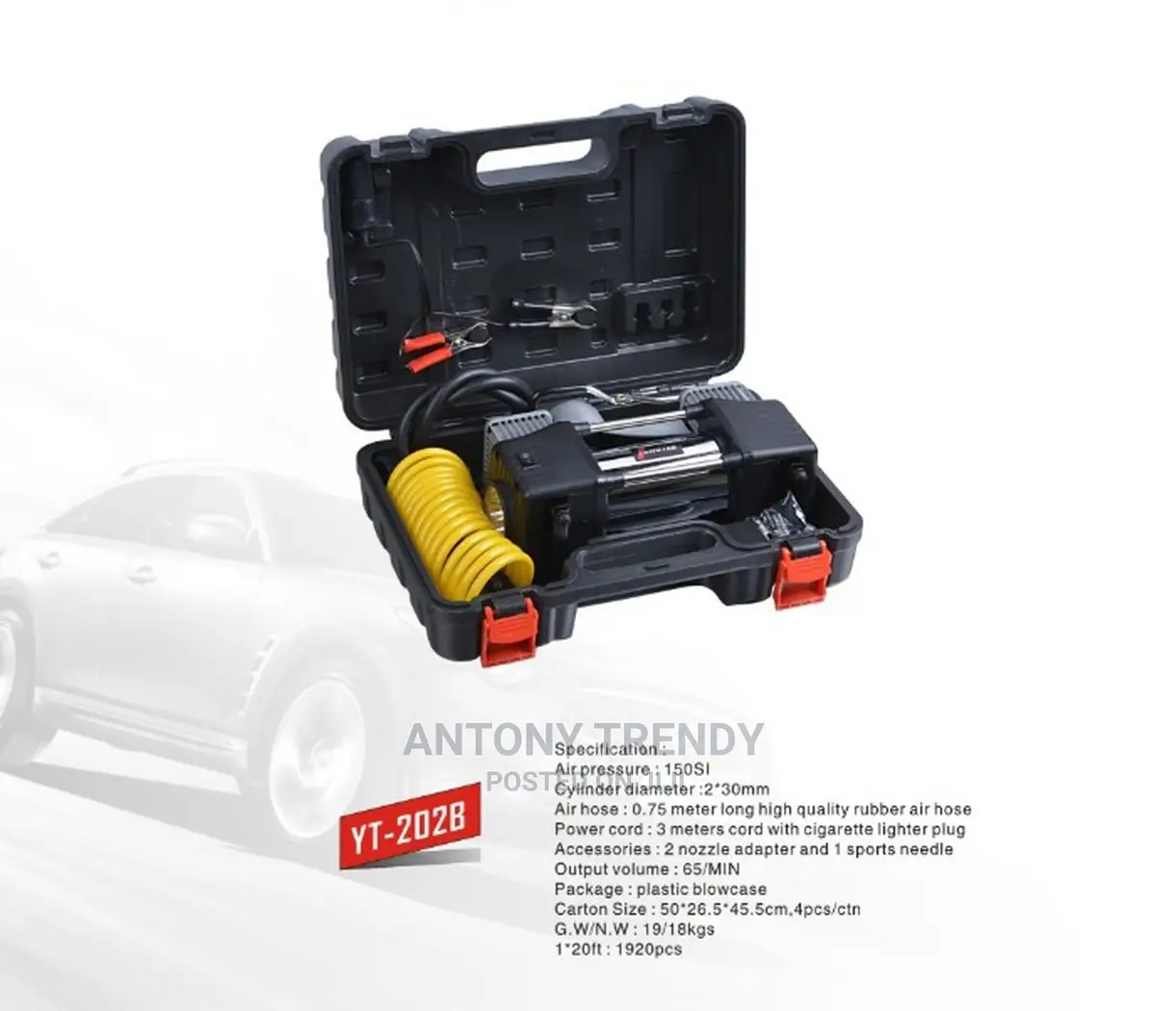 12V Compact Air Pump for Car Tires
