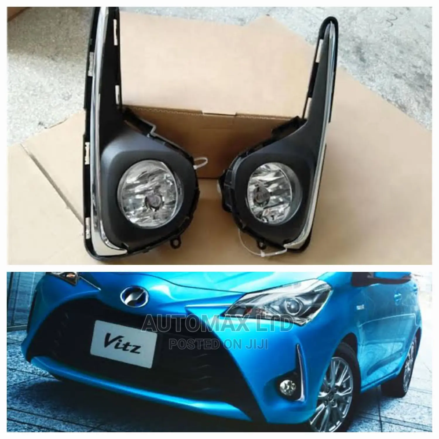 Yr2017+, Toyota Vitz, Fog Lamp Set With Chrome Finish