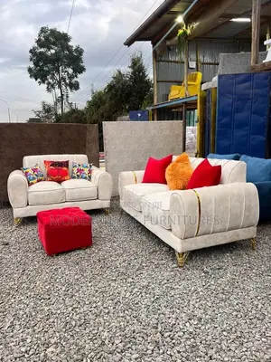 Cream 5 Seater Sofa