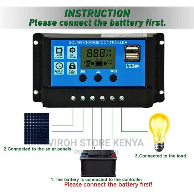 Solar Charge Controller 12v/24v 10A - thumbnail 4