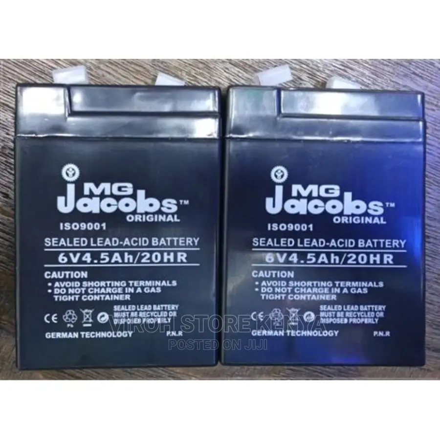 German Jacobs Rechargeable Small Battery 6V 4.5A