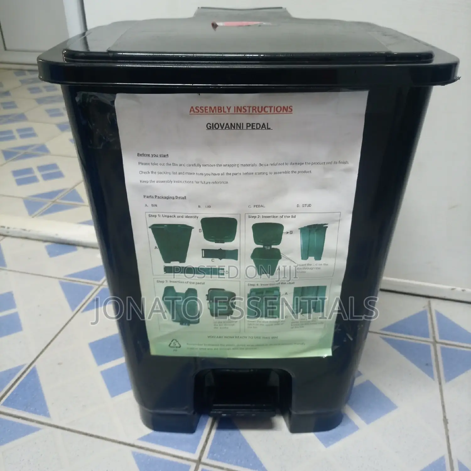 30L Pedal Dustbin or Trash Can or Bin