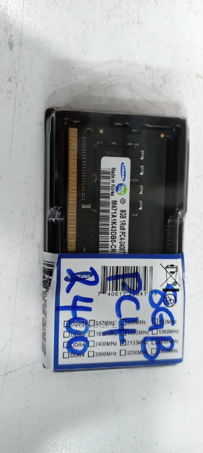 Laptop Memory 8GB DDR4 (PC4) -2400mhz