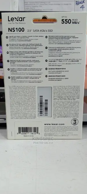 Lexar Ns100 2.5"Sata 6gb/S SSD 256gb