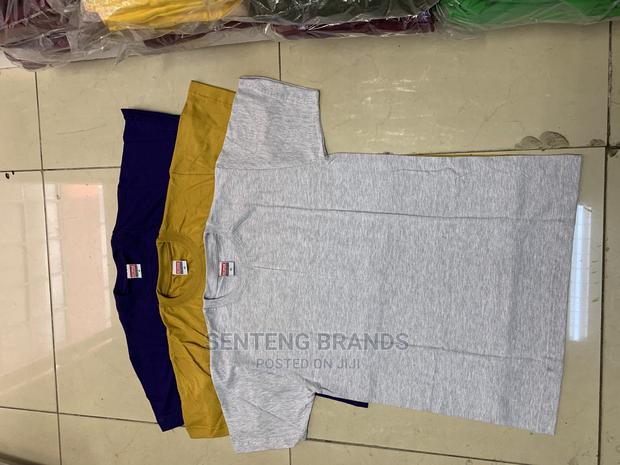 Ash Grey Cotton Plain Tshirt - thumbnail 2