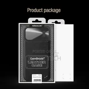 Apple iPhone 14 Pro Max Case Black NILLKIN CAMSHIELD LEATHER