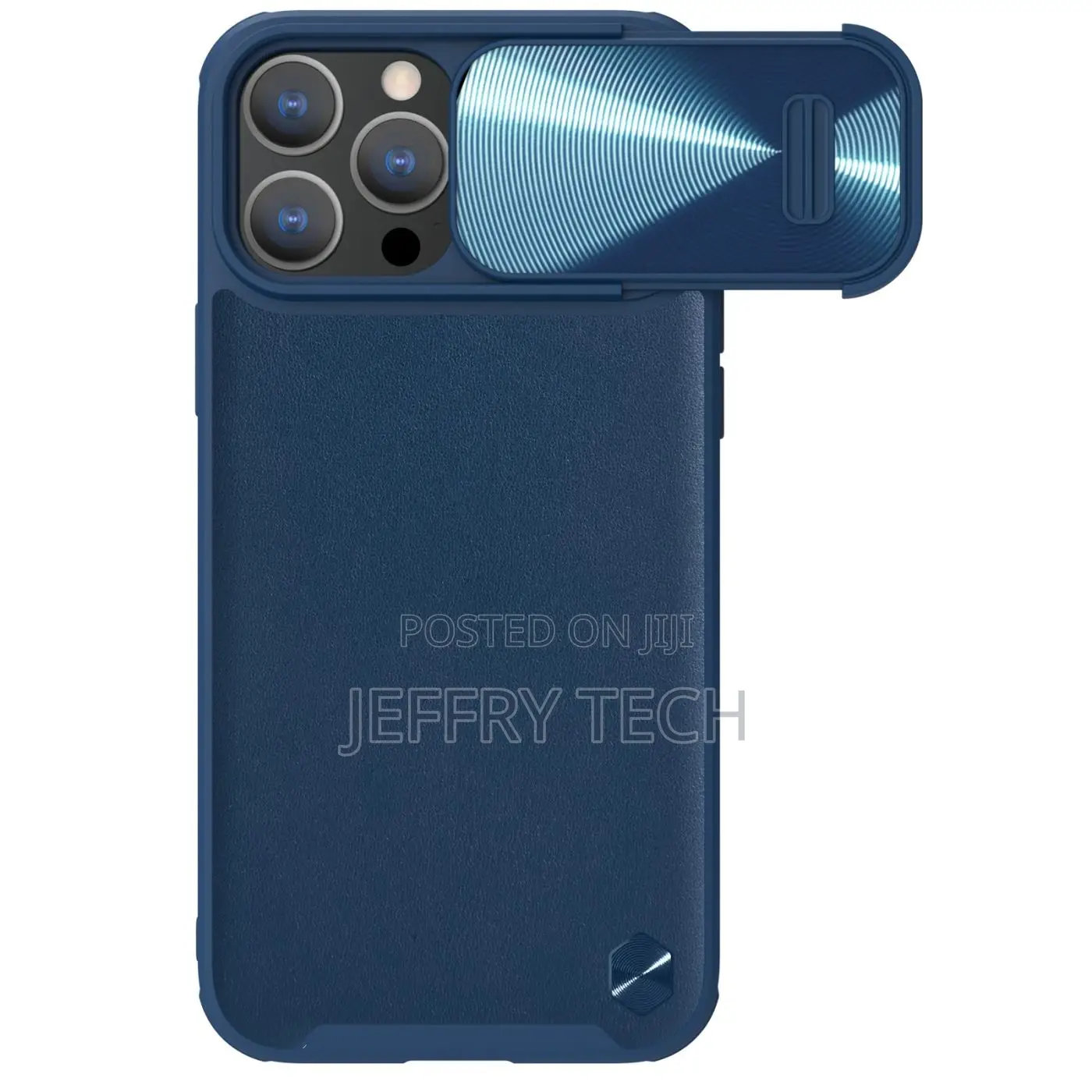 Apple iPhone 14 Pro Case Blue NILLKIN CAMSHIELD LEATHER S