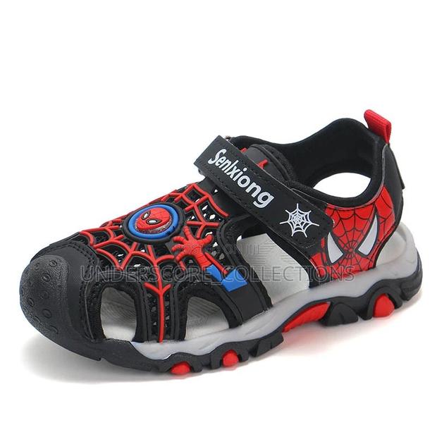 Boys Spiderman Open Shoes - main view