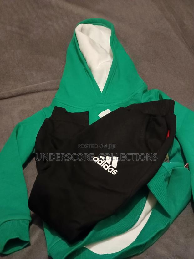 Warm Kids Hooded Tracksuits With Inner Fleece