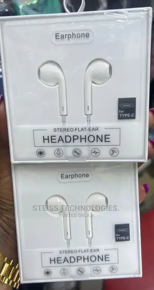 Type C Flat Wired Earphones