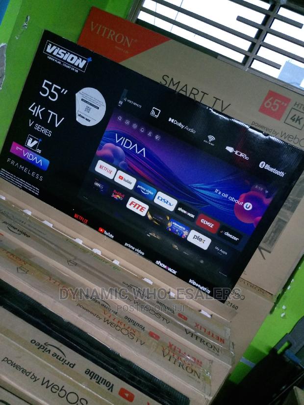 Vision Plus 55" Inch Frameless Ultra HD Smart Tv