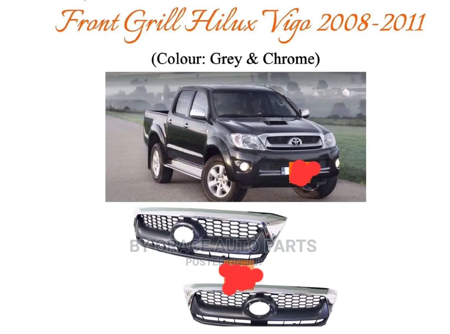 Front Grill Hilux Vigo.