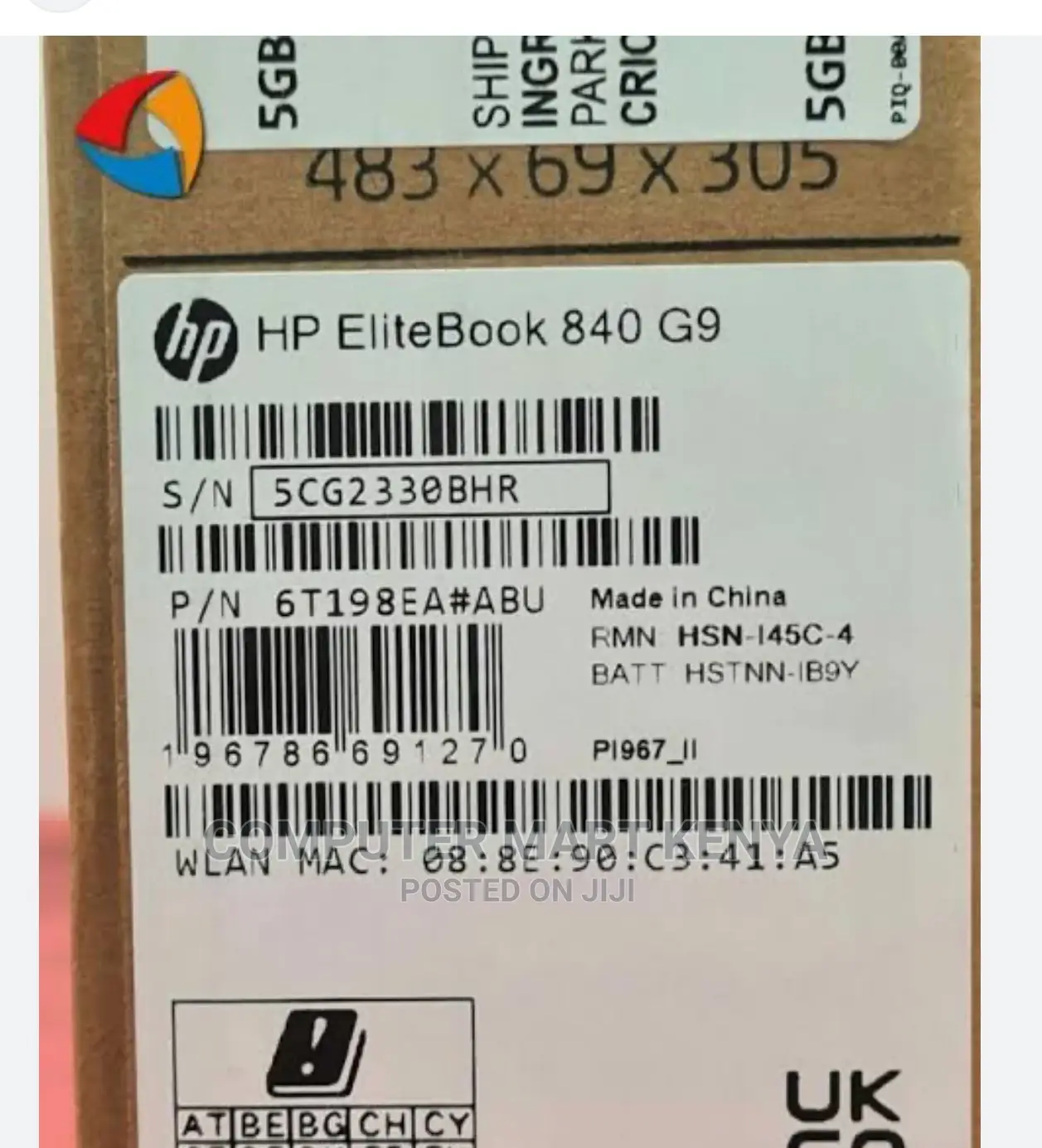 New Laptop HP EliteBook 840 G9 8GB Intel Core I7 SSD 512GB
