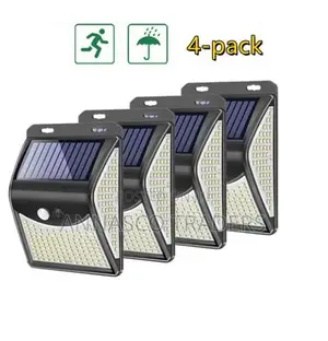 4 Pieces Solar LED Induction Outdoor Patio Lights