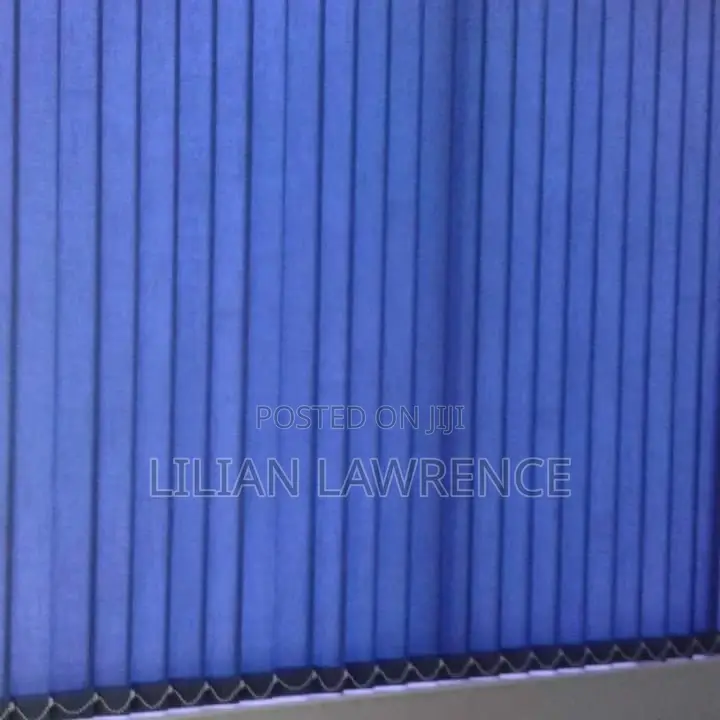 Maroon and Light Blue Blens Blinds