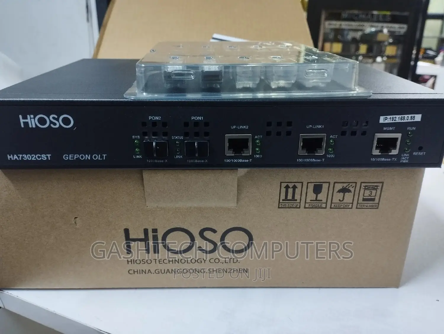 Hioso Ha7302cs Epon FTTH Olt 2 Port With 2 SFP