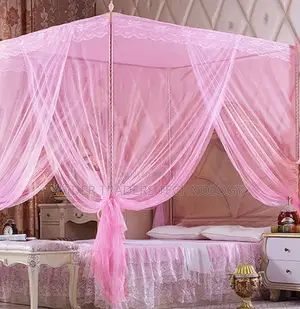 Mosquito Net With Metallic Stand- Pink- 4*6, 5*6, 6*6