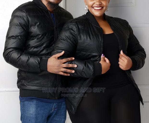 Super Warm Black Unisex Puffer Jackets - main view