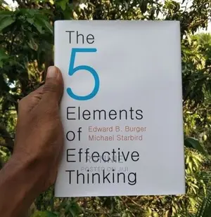 The 5 Elements of Effective Thinking Book by Edward Burger A