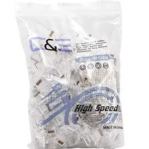 100 Pieces Cat6, Cat5e Crimp Connectors (Pack of 100)