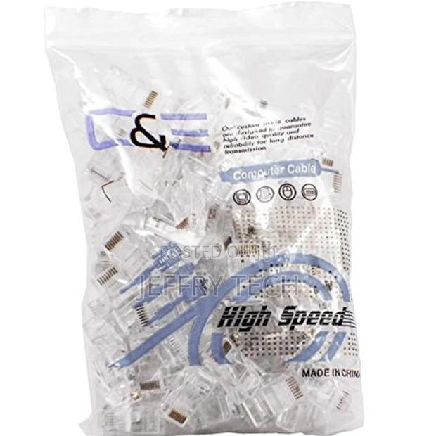 100 Pieces Cat6, Cat5e Crimp Connectors (Pack of 100)