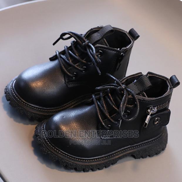 Black Kids Boots - main view
