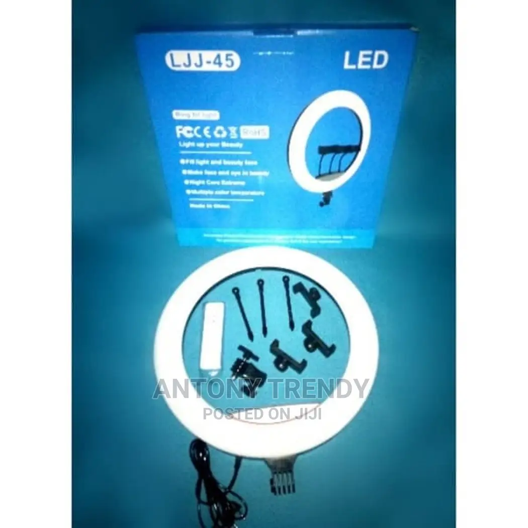 18-Inch Led Ring Light, Adjustable 63-Inch