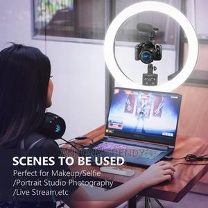 18-inch LED Ring Light, Adjustable 63-inch Tripod - thumbnail 2