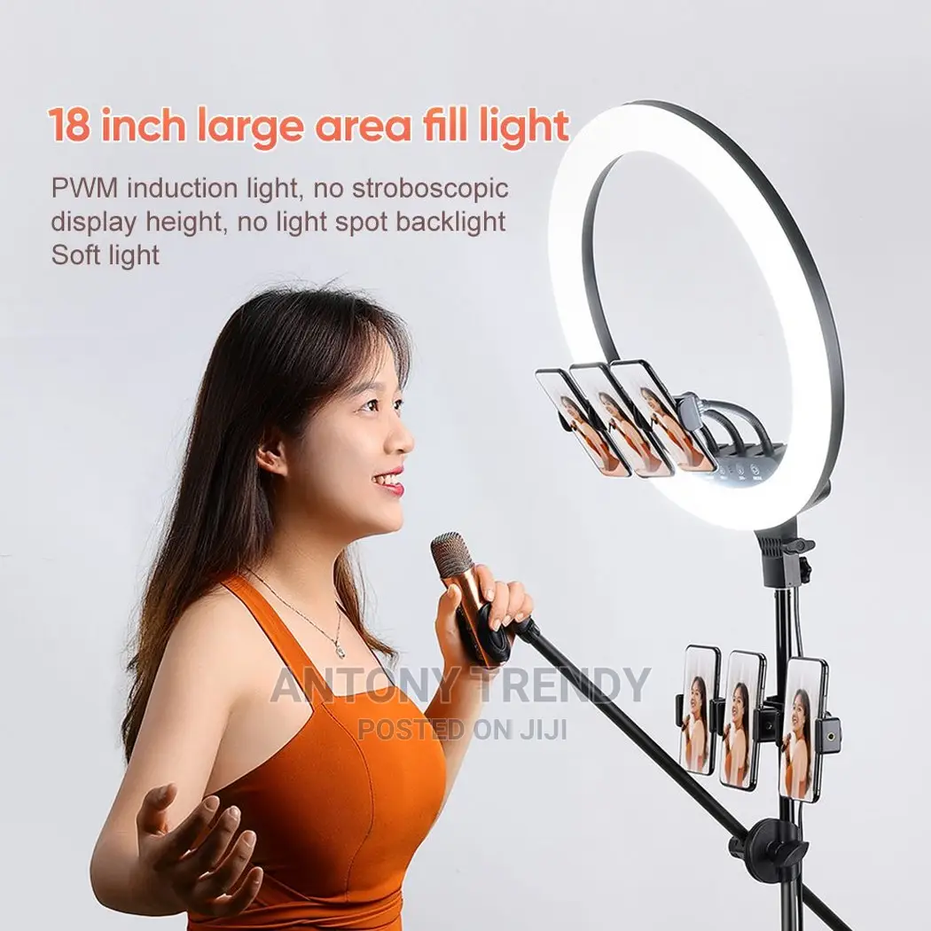 36cm Led Tiktok Selfie Ring Light With Tripod Stand Light 18