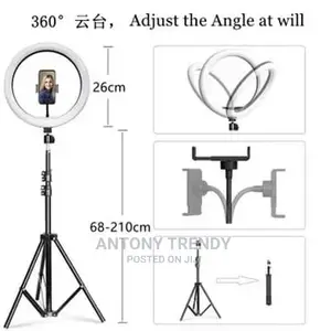 10" Inch Ring Light With 7 Feet Long Foldable