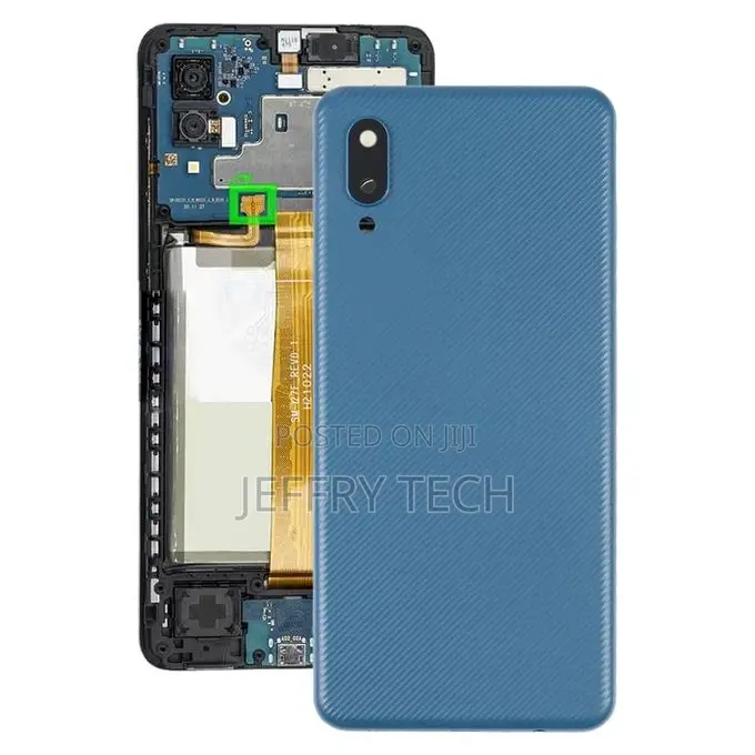 Battery Back Cover With Camera Lens Samsung Galaxy A02(Blue)