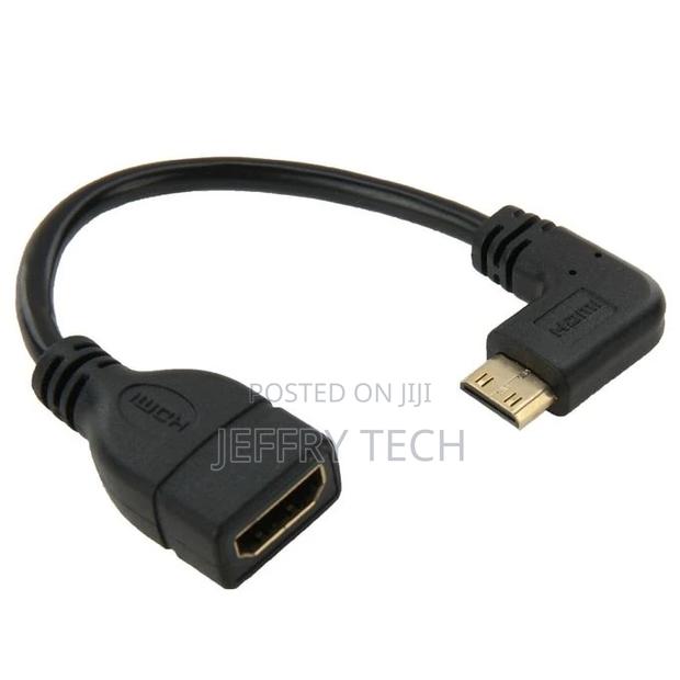 16cm Gold Plated Mini HDMI Male to HDMI 19 Pin Female Cable