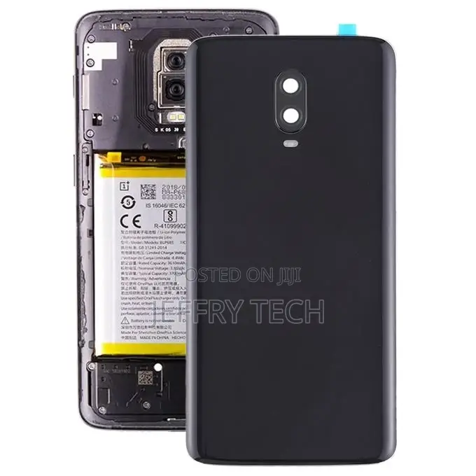 Battery Back Cover With Camera Lens for Oneplus 6T(Jet Black