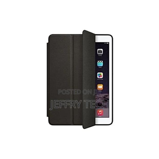 iPad Mini 6 Black Leather Folio Smart Case- Black - thumbnail 3