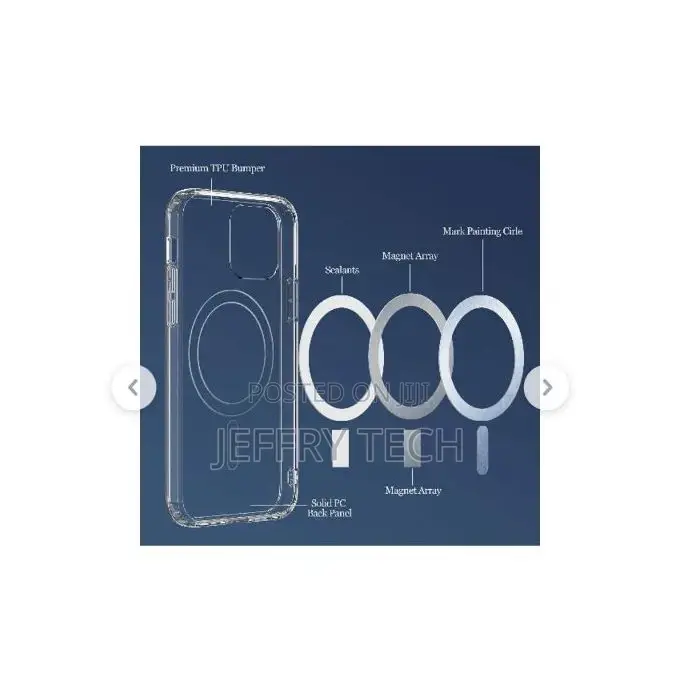 iPhone 11 Pro Max Magsafe Transparent Magnet Case 4 Wireless