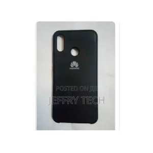 Huawei Y7P Silicone Back Case- Black