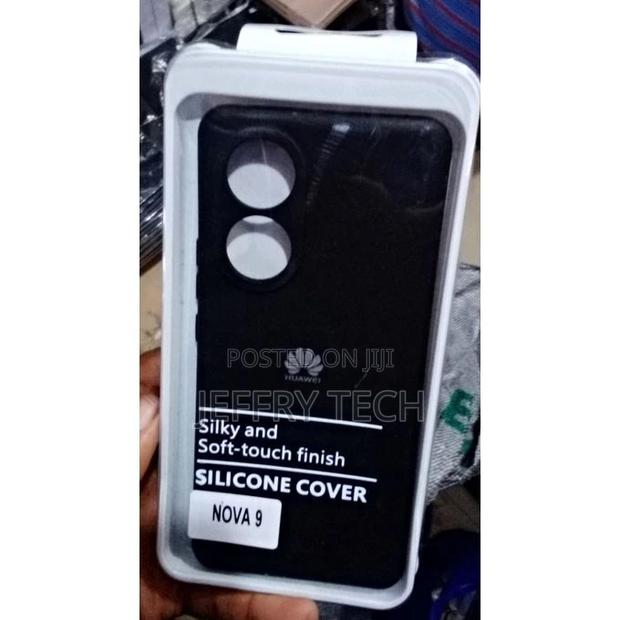 Huawei Nova 9 Silicone Back Case - Black - main view