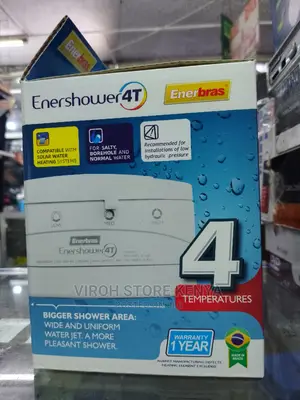 Original Enershower 4T Showerhead Enerbras for Salty Water