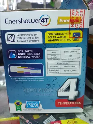 Original Enershower 4T Showerhead Enerbras for Salty Water