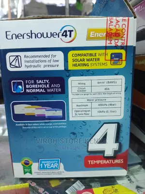 Original Enershower 4T Showerhead Enerbras for Salty Water