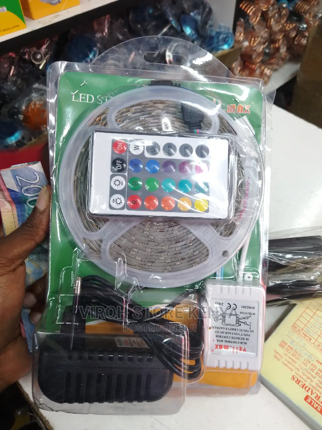 Vell.Max 5M Snake Light LED Light + Power Adapter + Remote