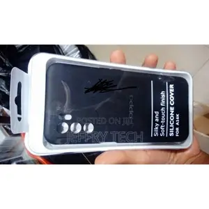Silicone Back Case for Oppo A16K -Black