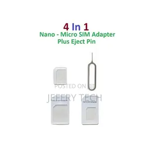 Nano Micro Sim Card Adapter Tray + Ejector Pin