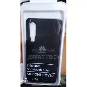 Silicone Back Case for Huawei P30 (4g)- Black