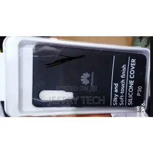 Silicone Back Case for Huawei P30 (4g)- Black
